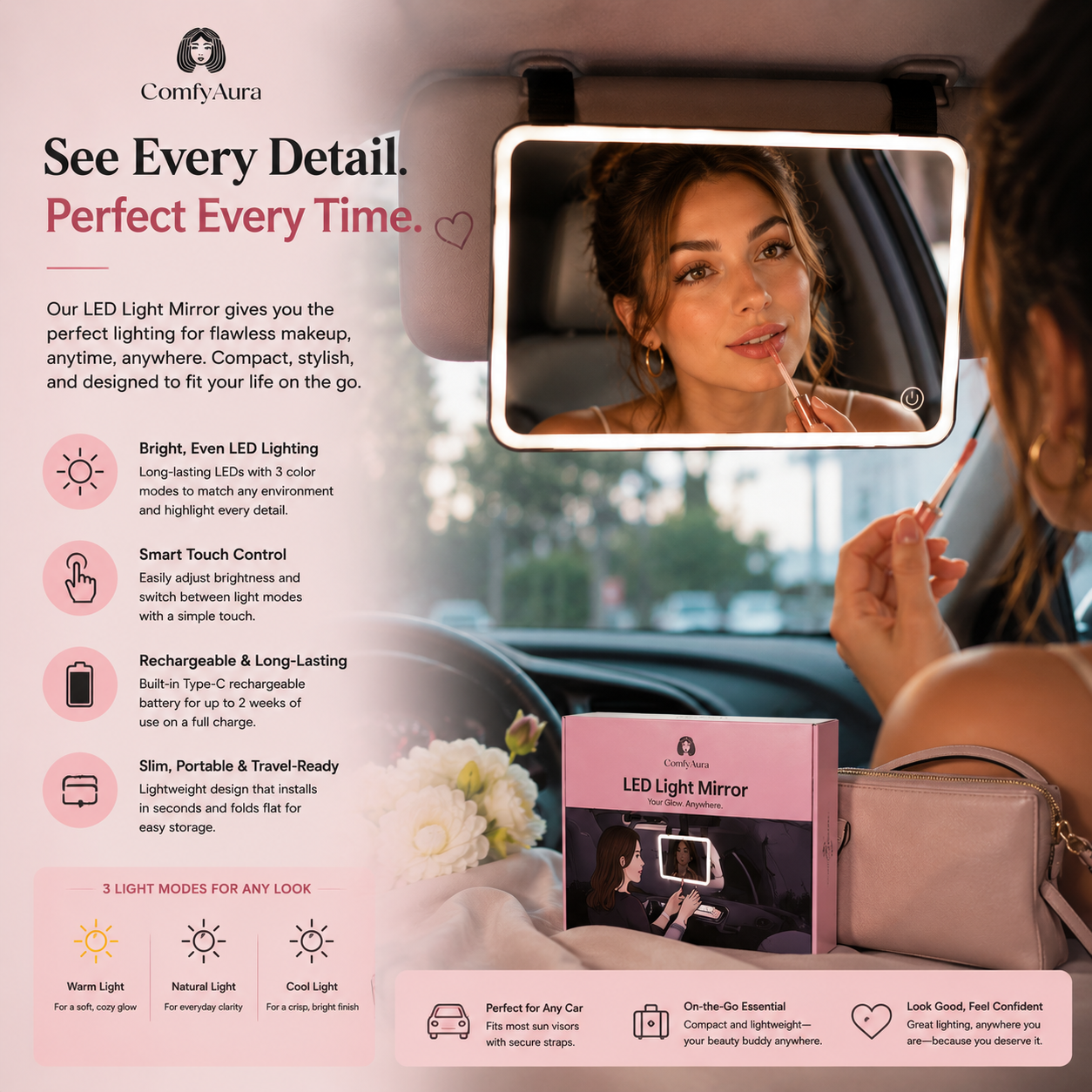 LED Light Makeup Mirror