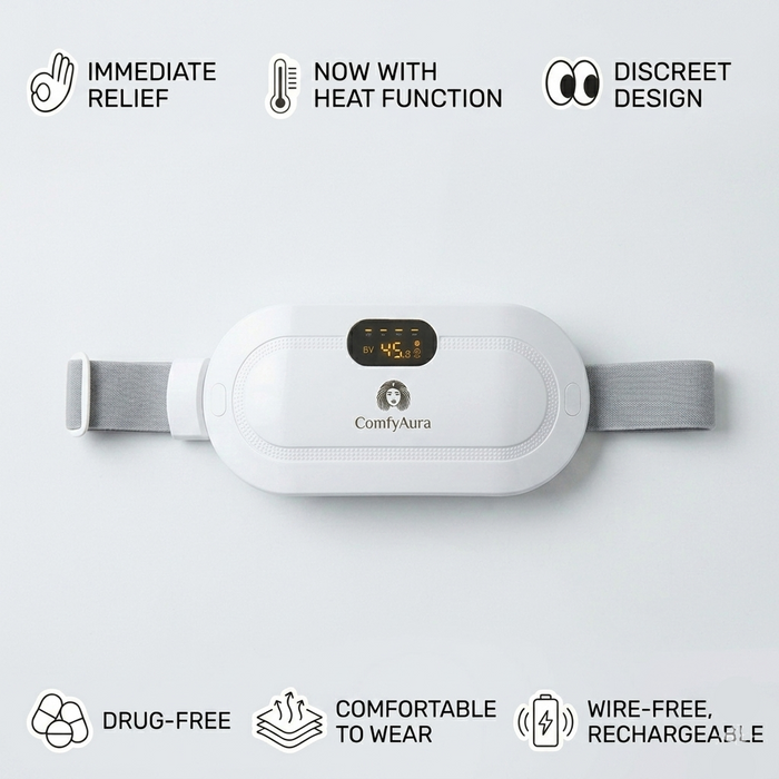 Meet your ComfyAura Heat & Vibration Pad